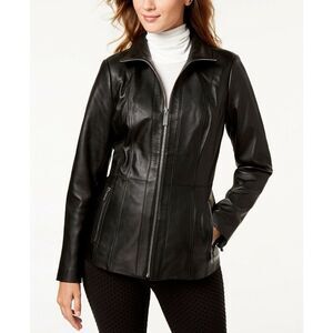 Michael Kors Black Leather Jacket size small NWOT!
